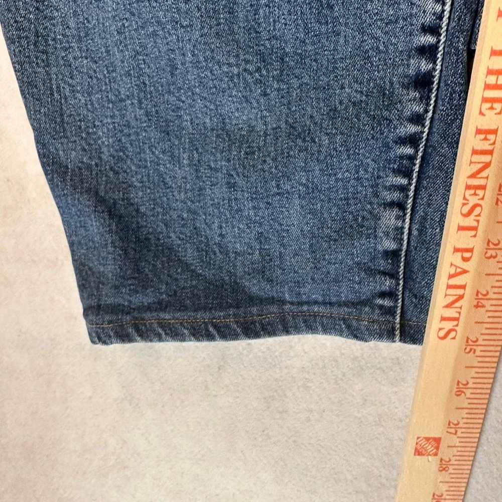 Lands' End Jeans Mens 46T Square Rigger Blue Excellent Straight Leg Denim